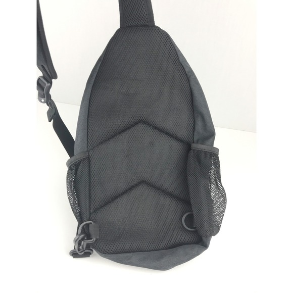 WATERFLY Black Nylon Sling Bag Backpack Crossbody Chest Pack Outdoor‎ Travel - Picture 15 of 16